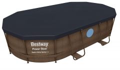 Bestway Power Steel Vista Oval Pool Set 488x305x107 Rattan 56946